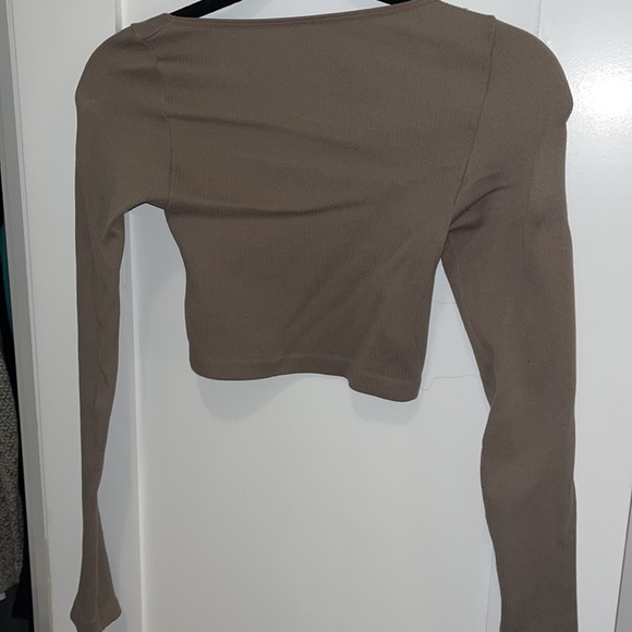 Aritzia Sunday best cropped stretch long sleeve - Picture 3 of 3